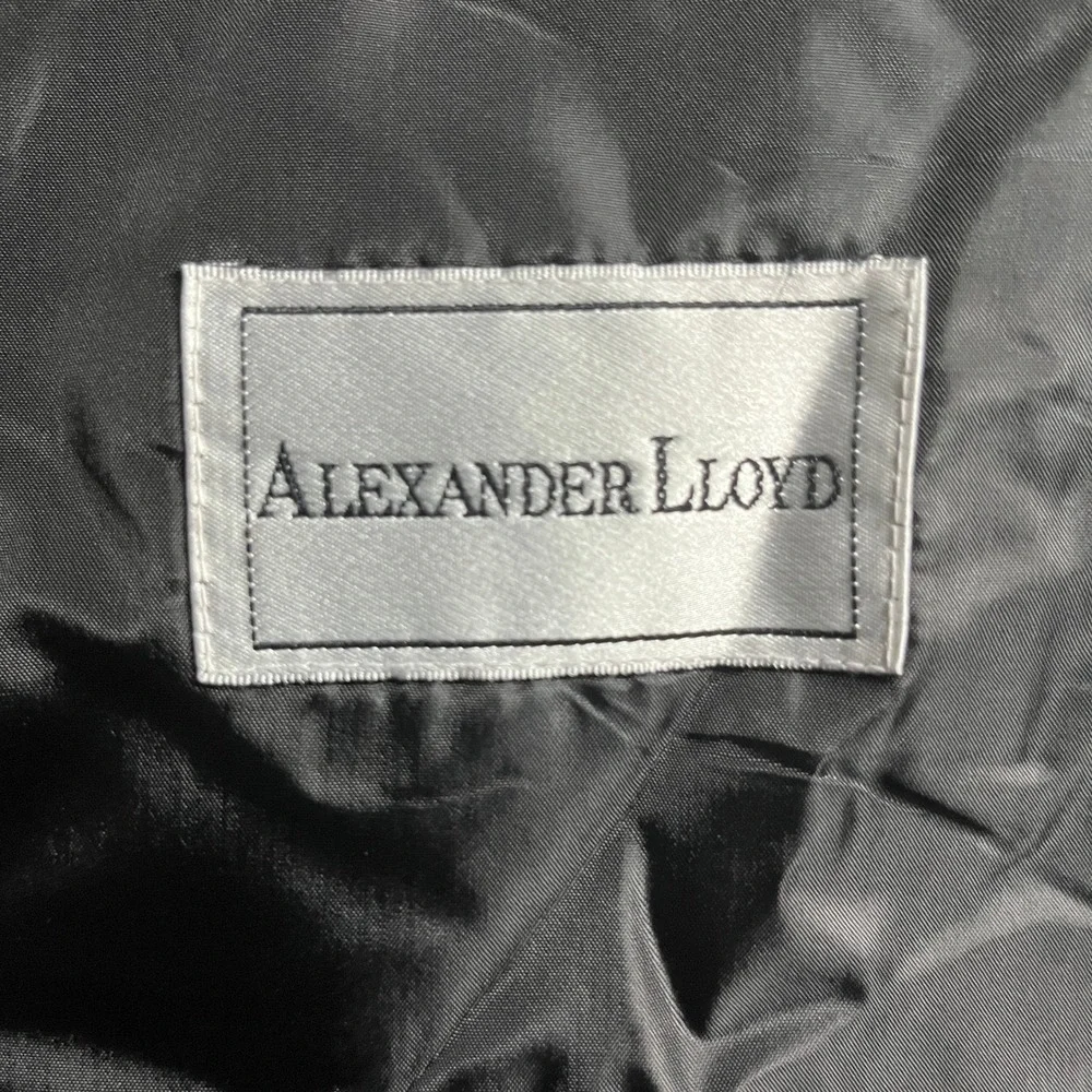 Alexander Lloyd Mens Gray‎ Plaid Wool Blend Two Button Blazer Jacket 54R